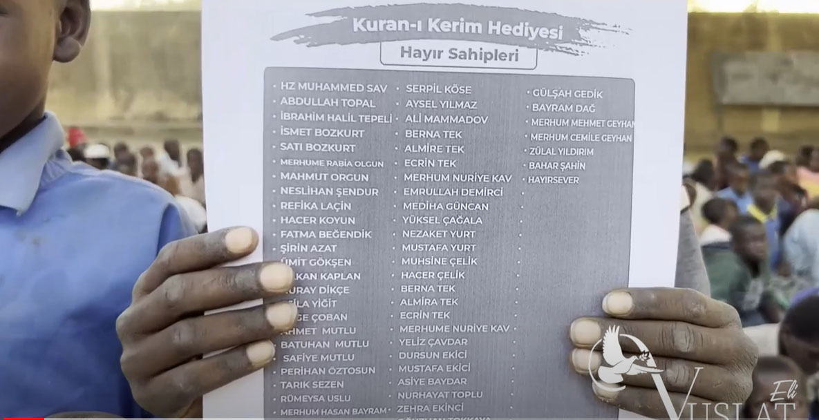 Afrik'da Eğitim Gören Hafızları Sevindirdik